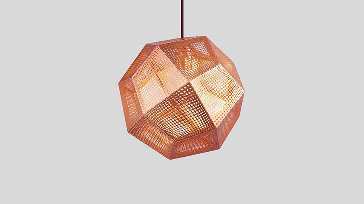Etch Copper Pendant UL